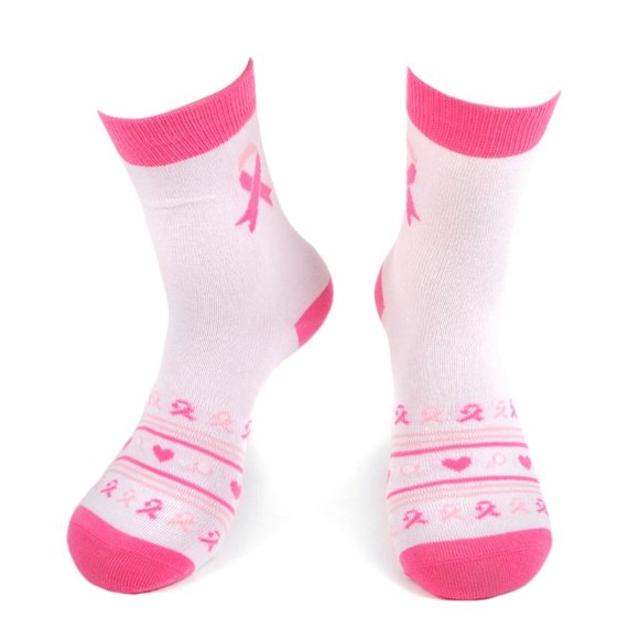 Women's Breast Cancer Awareness Novelty Socks - Picture 1 of 5